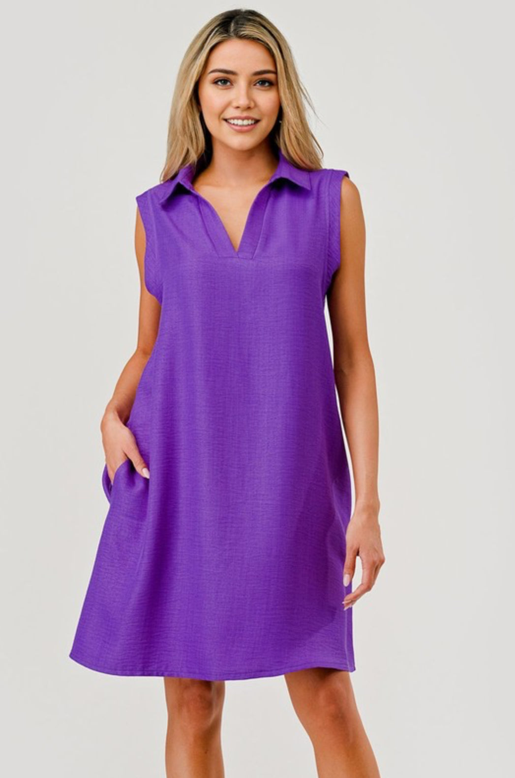 Elle Collared Polo Shift Dress