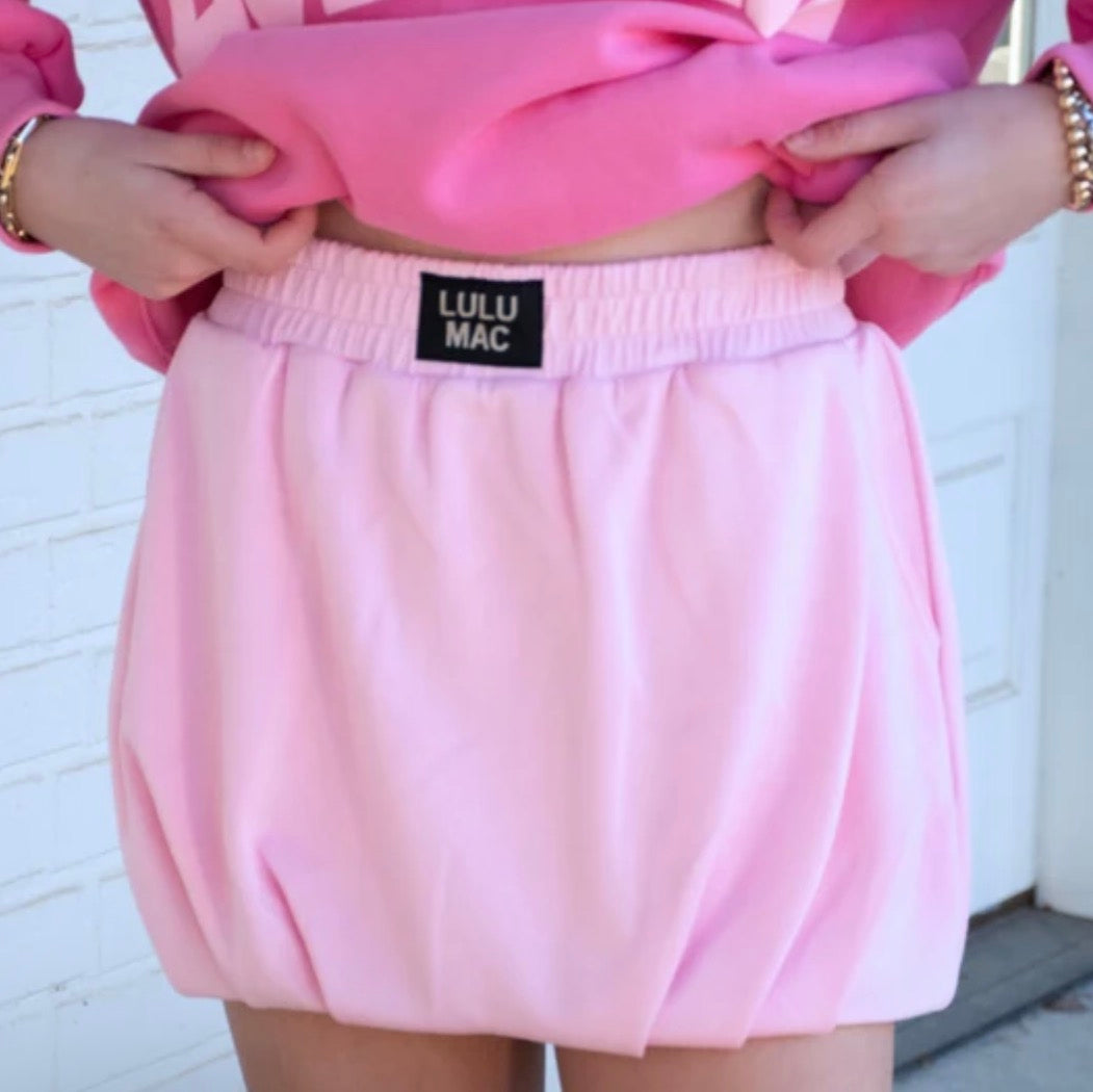 LM-SK-1000 Light Pink Puff Skort