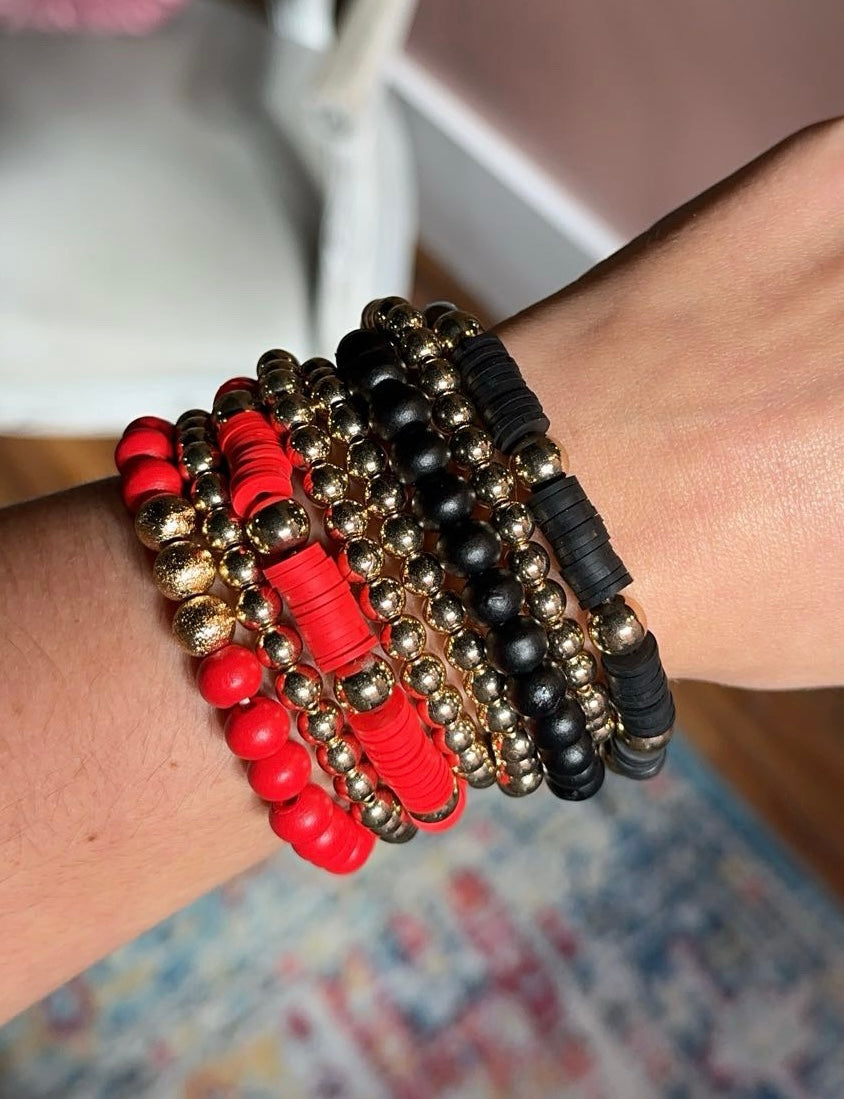 TB1186 4 Row Beads Bracelets