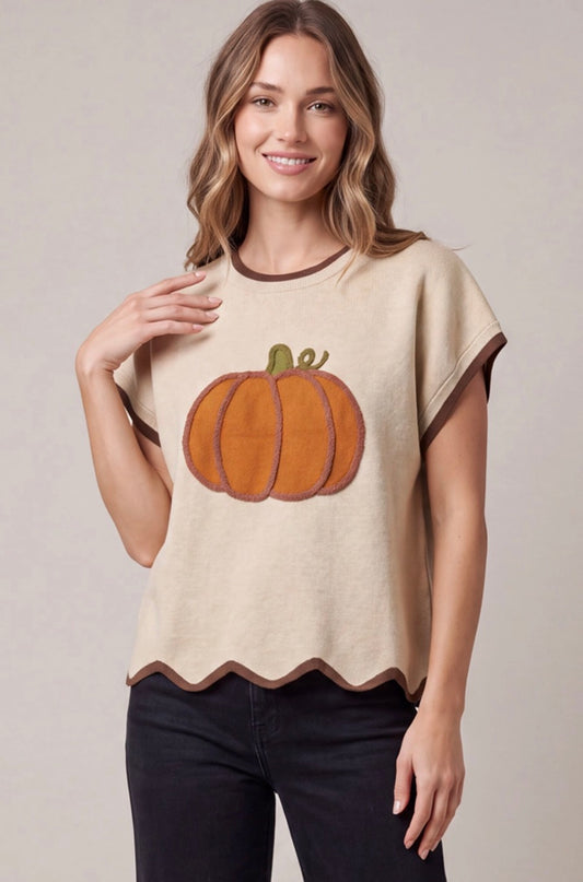 ST2029 Pumpkin Sweater Top