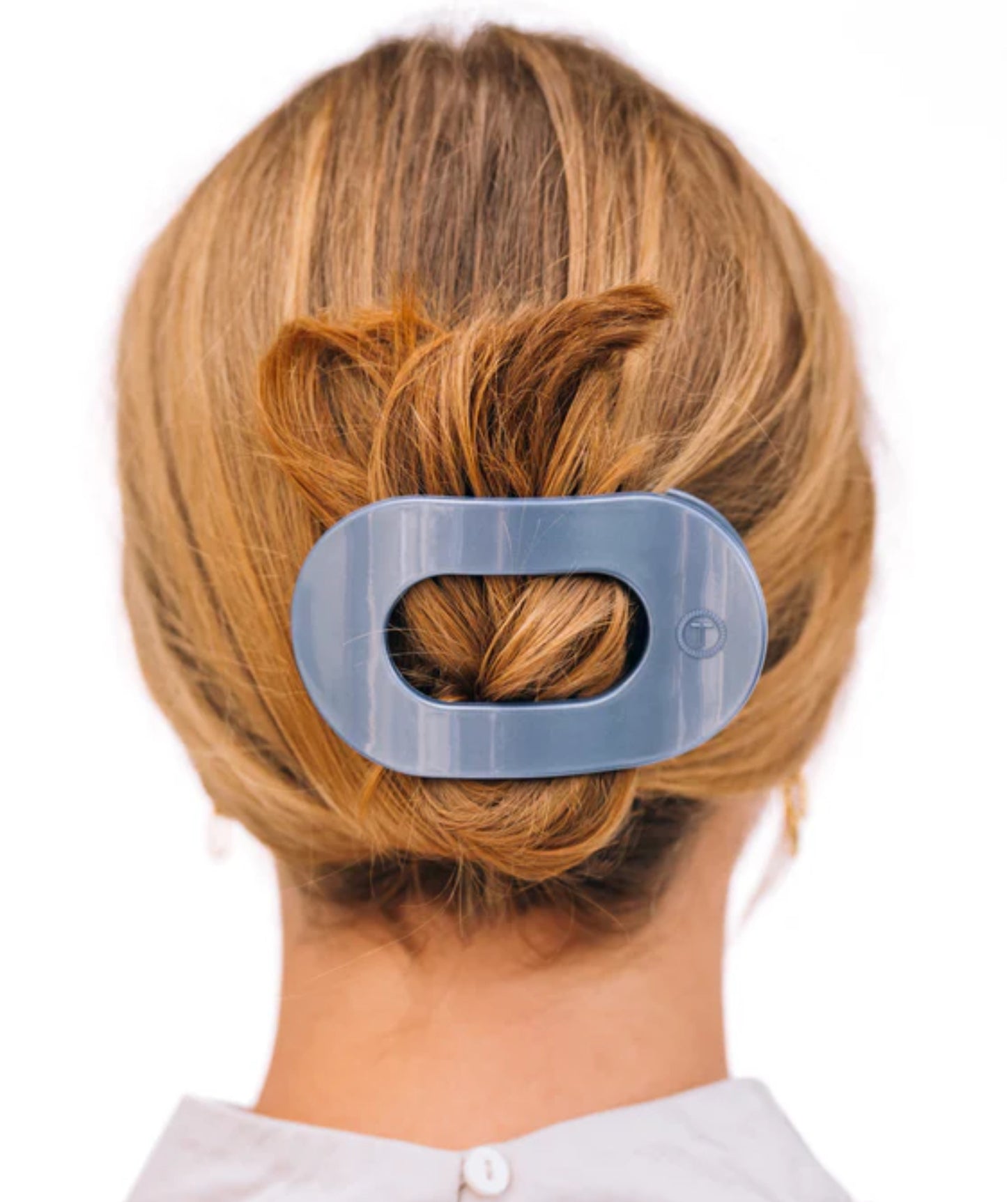 TELETIES Medium Flat Round Hair Clip