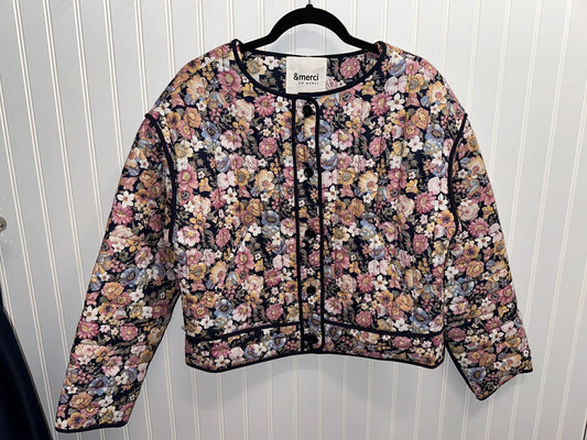 MJK2531 Floral Quilted Jacket