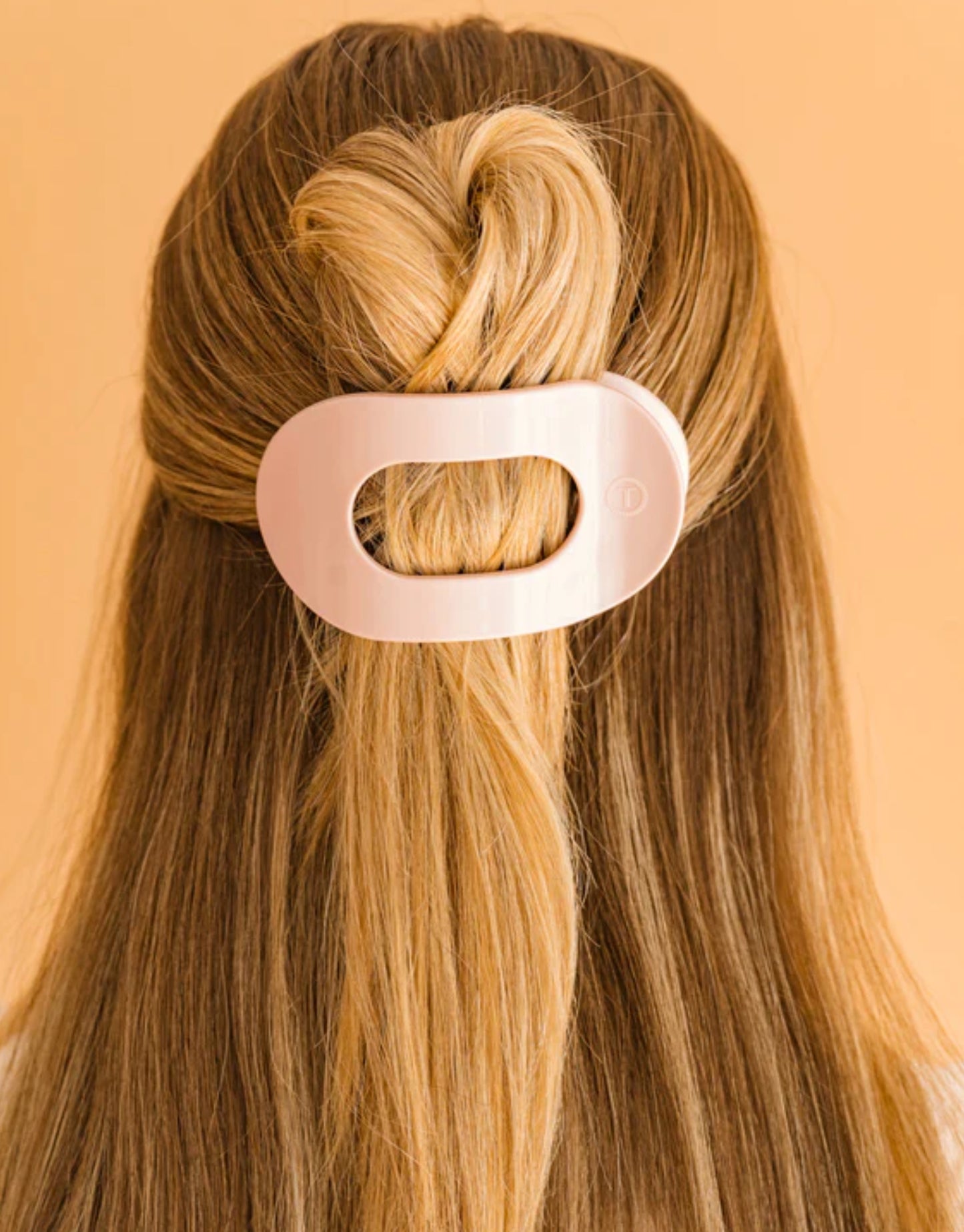 TELETIES Medium Flat Round Hair Clip
