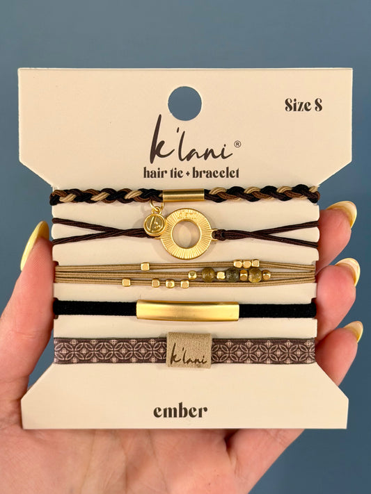 Ember Hair Tie + Bracelet Set