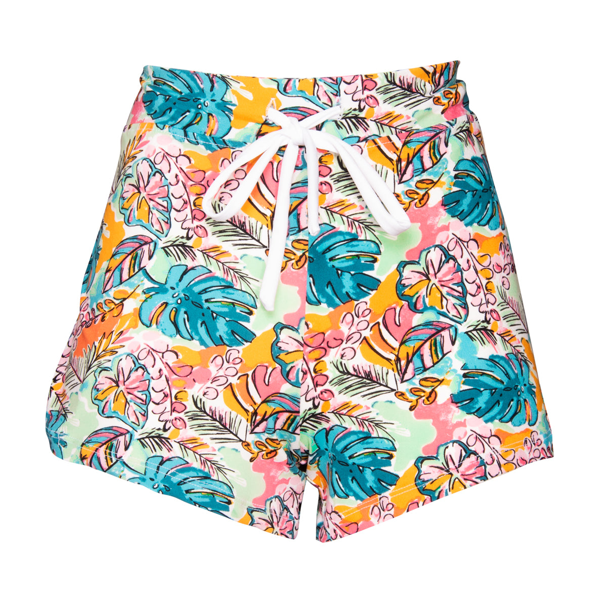 Tropical Monstera Pajama Shorts