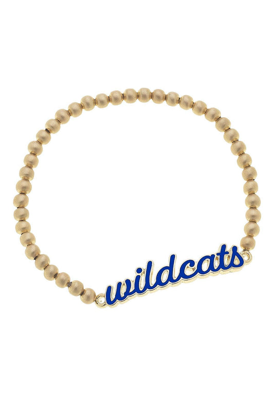 Wildcats Enamel Script Stretch Bracelet