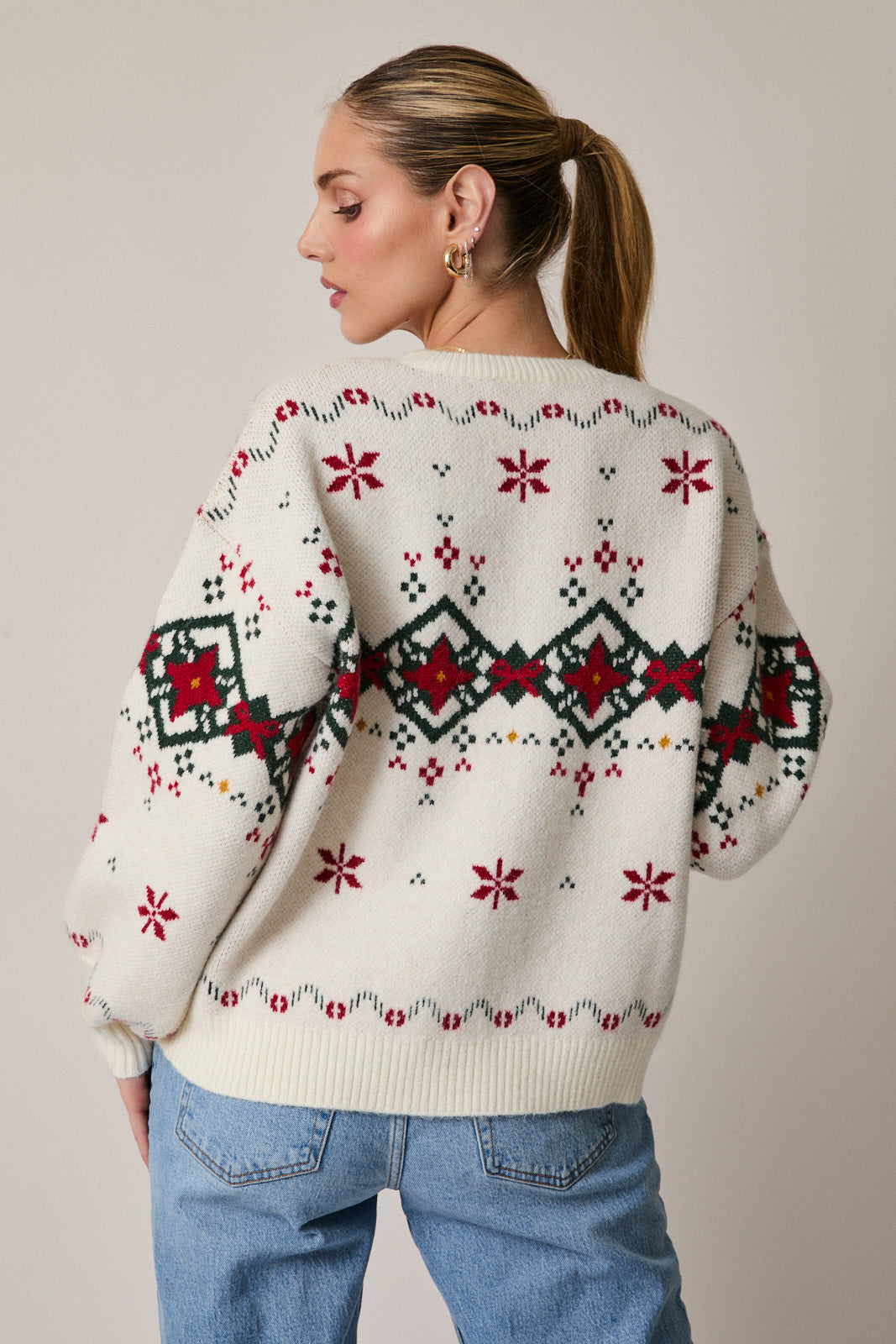 MWT20405 Printed Christmas Sweater