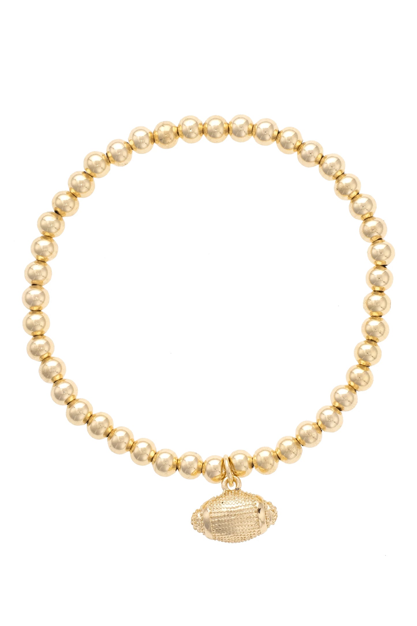 Football Bead Stretch Bracelet