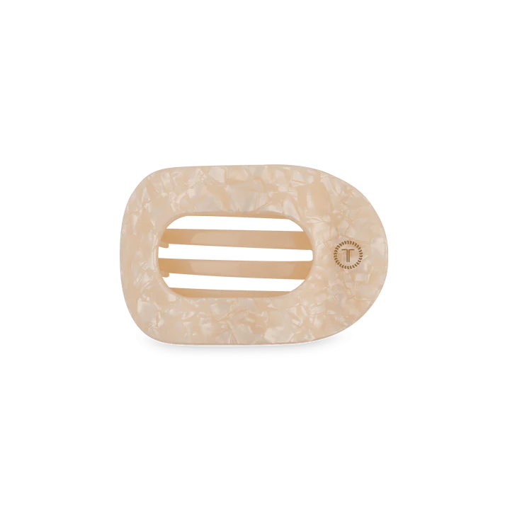 TELETIES Small Flat Round Hair Clip