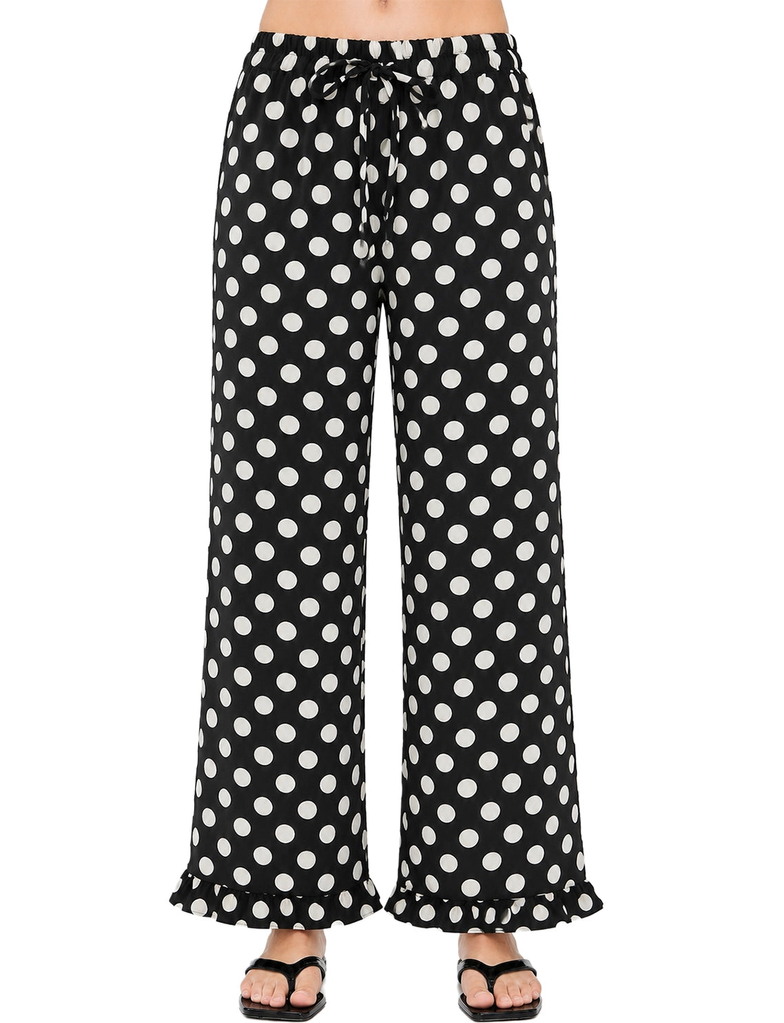 6P1534PK Polka Dot Ruffle Pants