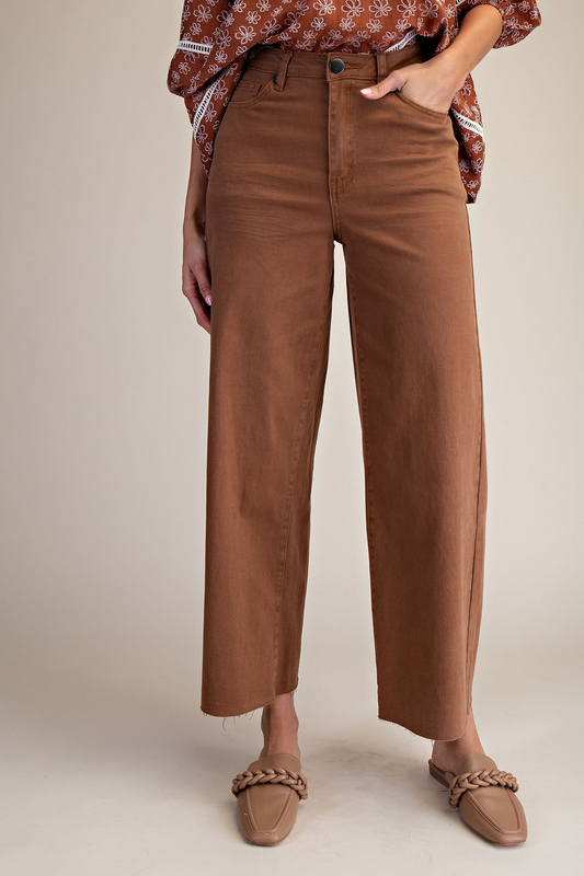 EB41372 High Waisted Twill Pants