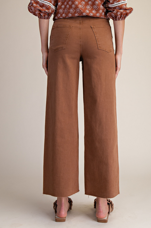 EB41372 High Waisted Twill Pants
