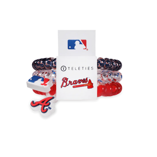 TELETIES Atlanta Braves Small Hair Ties