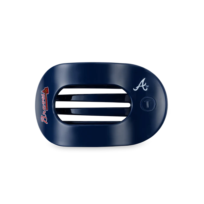 TELETIES Atlanta Braves Medium Flat Round Hair Clip