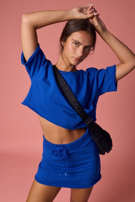PT17902 Nora Crop Tee and Skort Set