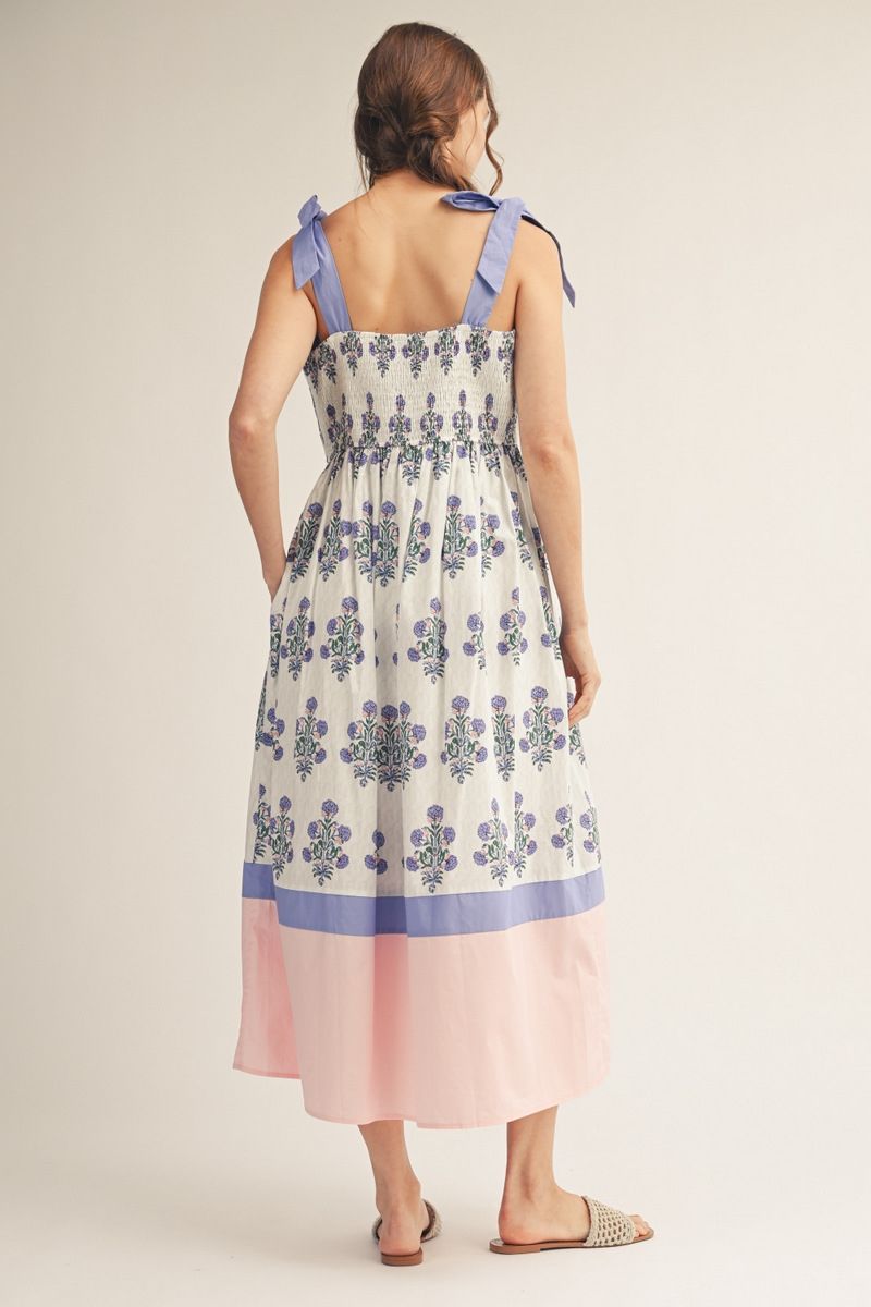 J50703 Marigold Print Midi Dress