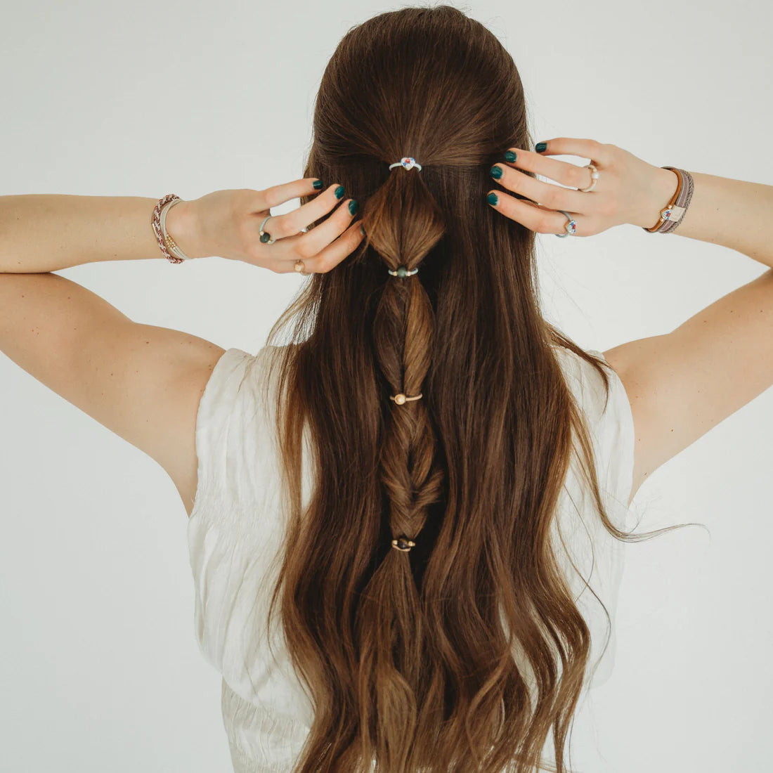 Terra Hair Tie + Rings Set