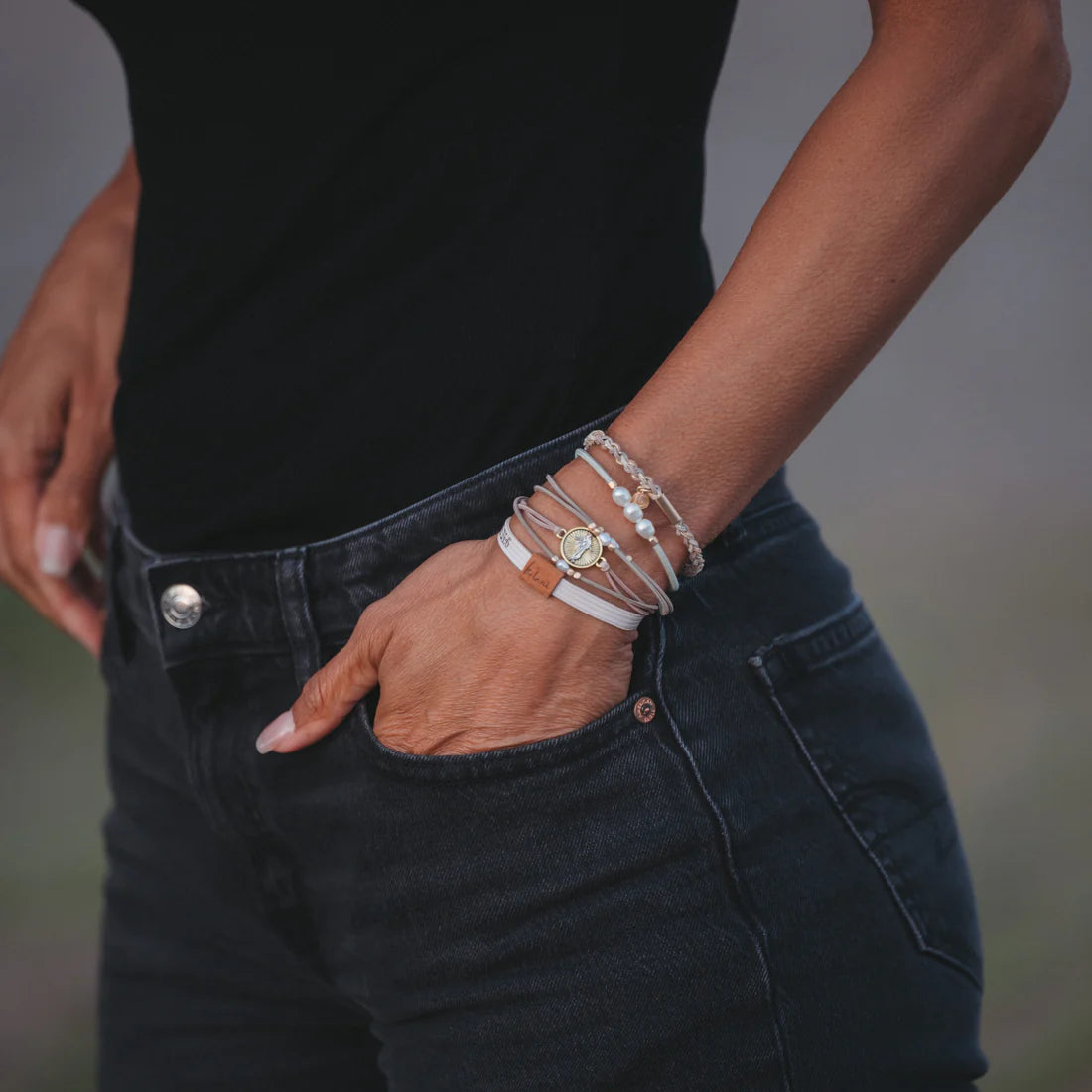 Risen Hair Tie + Bracelet Set