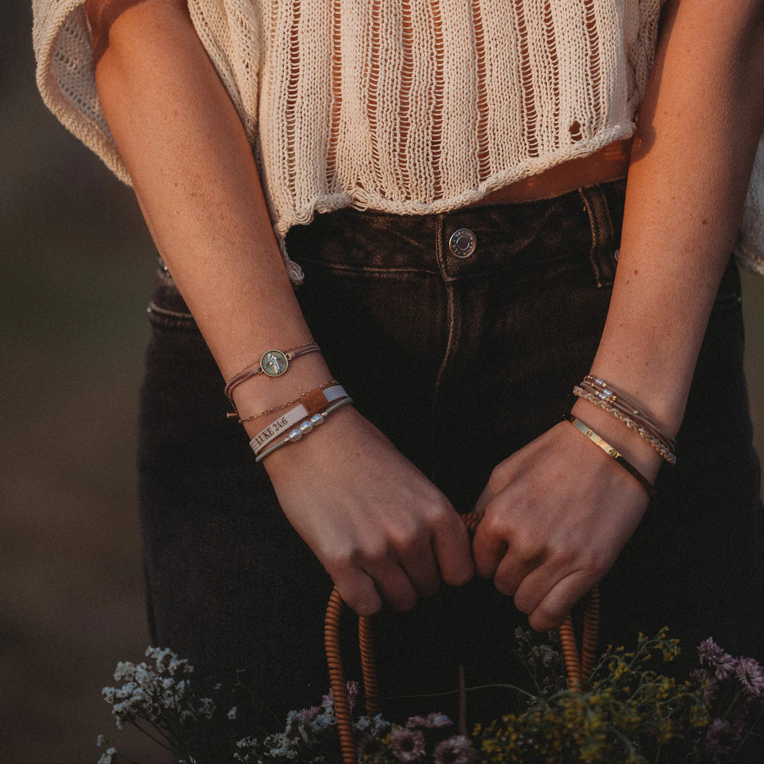 Risen Hair Tie + Bracelet Set