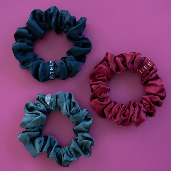 TELETIES Small Silk Scrunchies