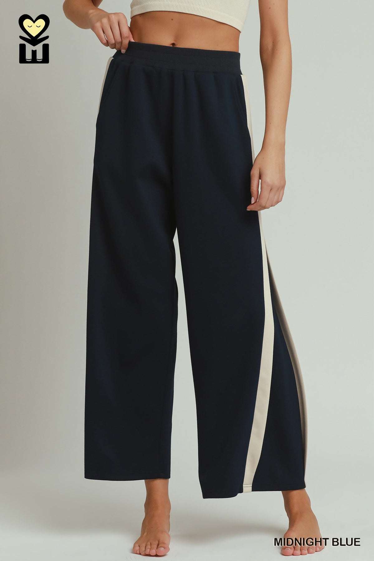 H1119-P Colorblock Side Stripe Pants