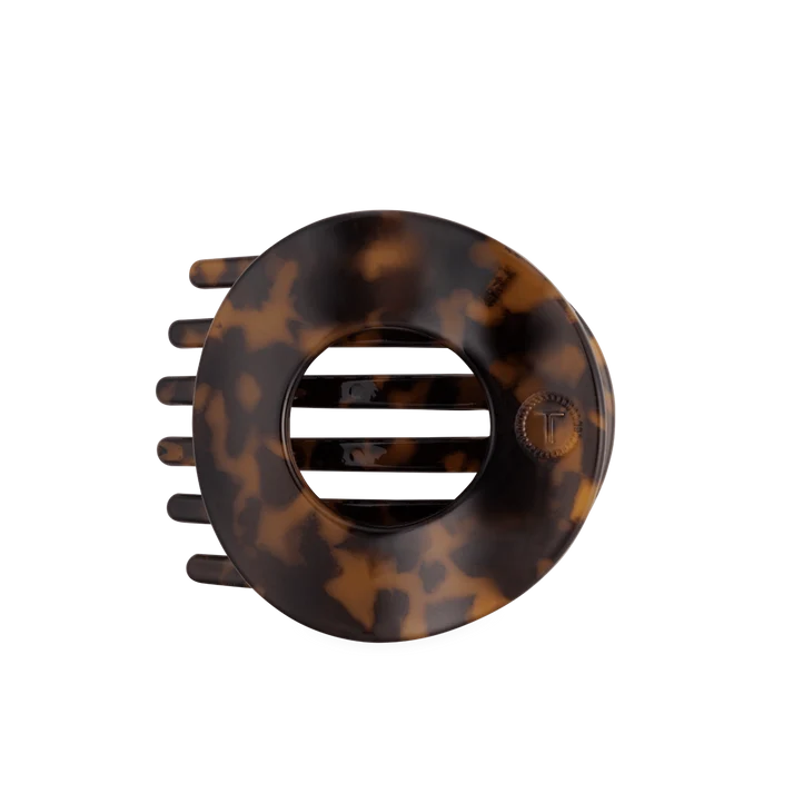 TELETIES Large Flat Circle Hair Clip