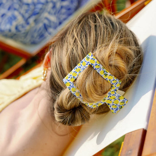 TELETIES Large Flat Square Hair Clip