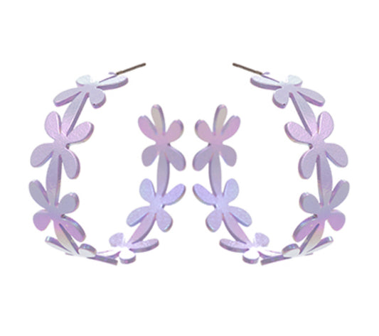 EP45730 Flower Color Coated Hoops