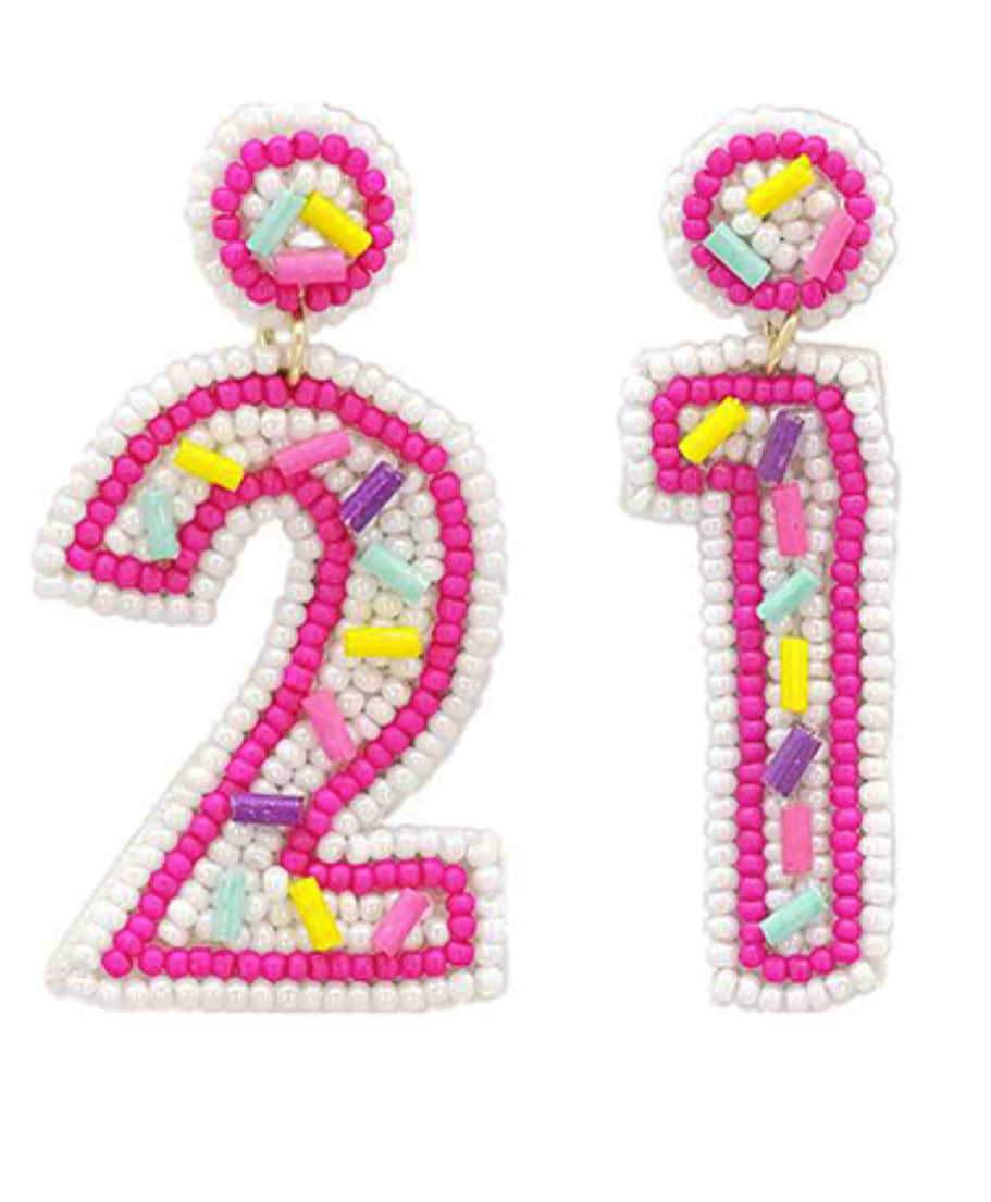 Milestone Birthday Earrings