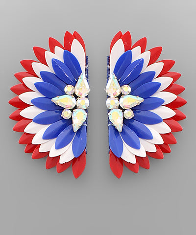 EP41110 USA Wing Earrings