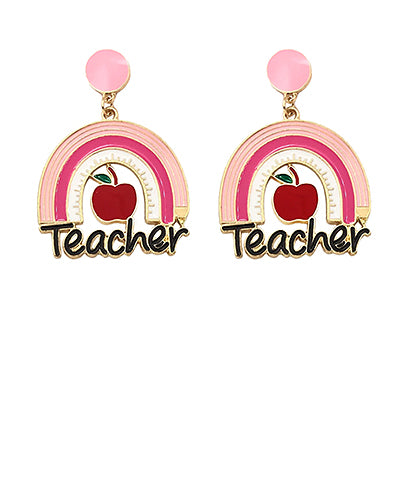 EP45908 Teacher Rainbow Earrings