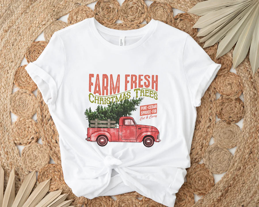 Christmas Tree Truck Graphic Tee