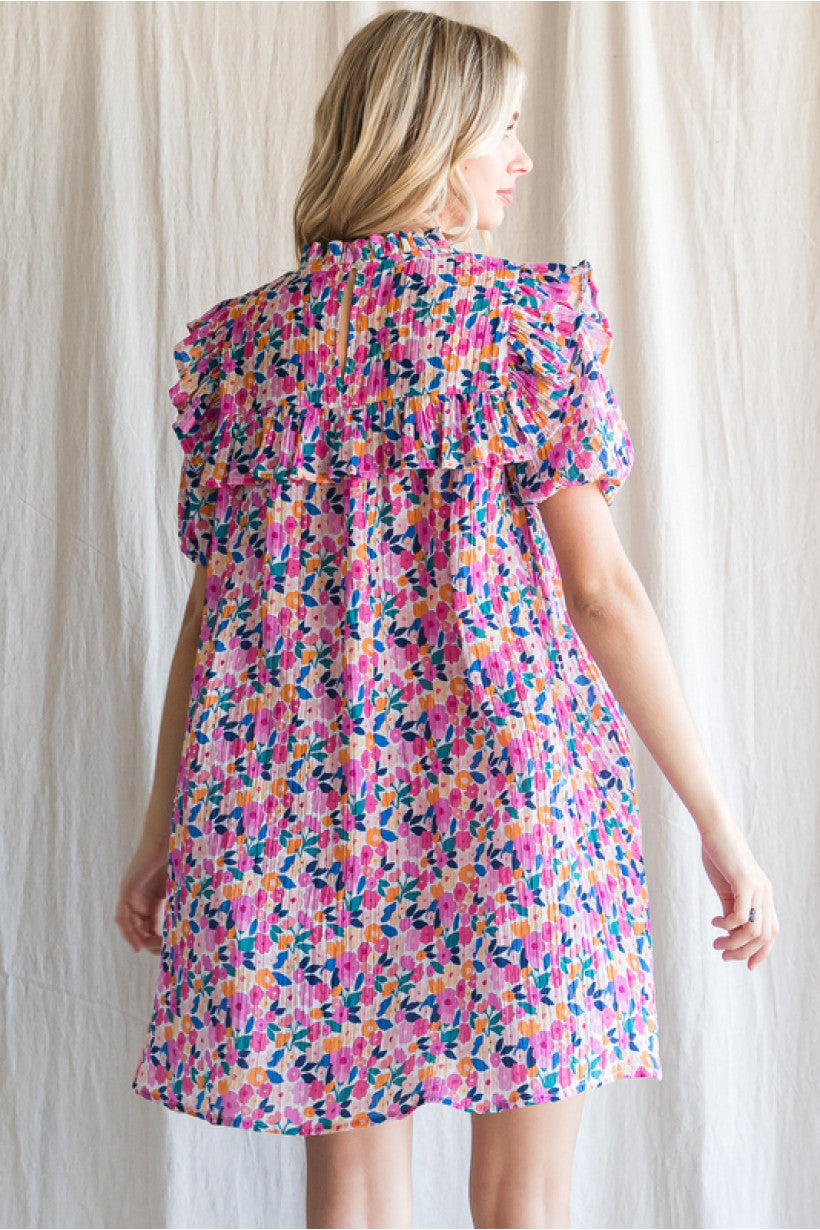 G9743 Floral Print Dress