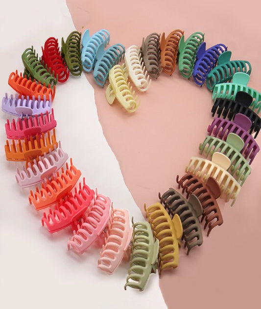 Oversized Matte Claw Clips