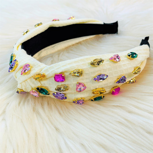 Knotted Multi Stone Headband