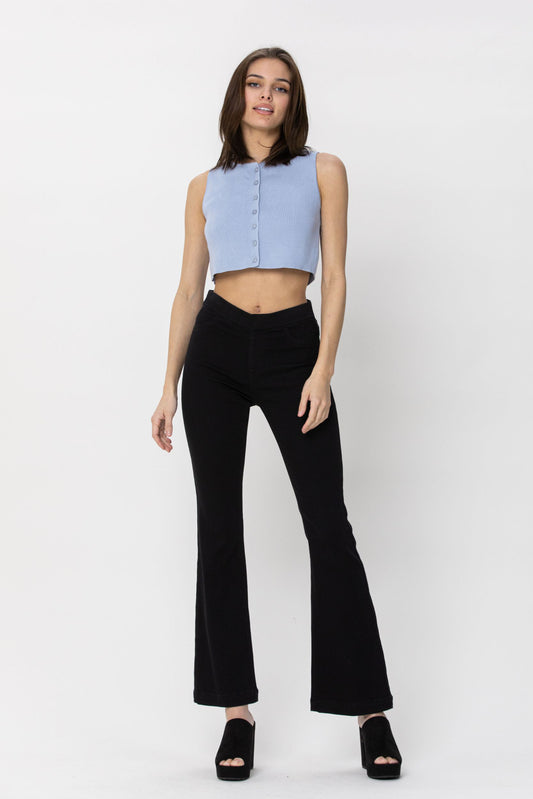 AB35173BLK-30 Petite Flare Jeggings